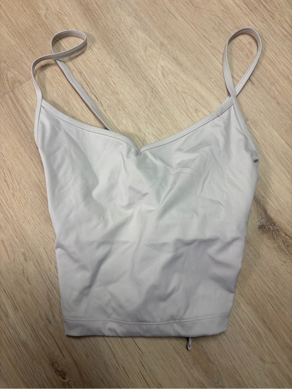 Gilly Hicks Light Gray Bandeau Cami with Spaghetti Straps